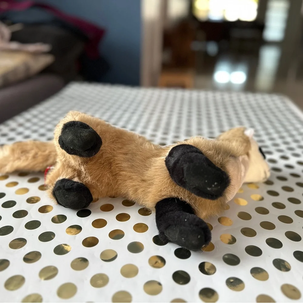 Plush Ferret Toy - Brown and Black